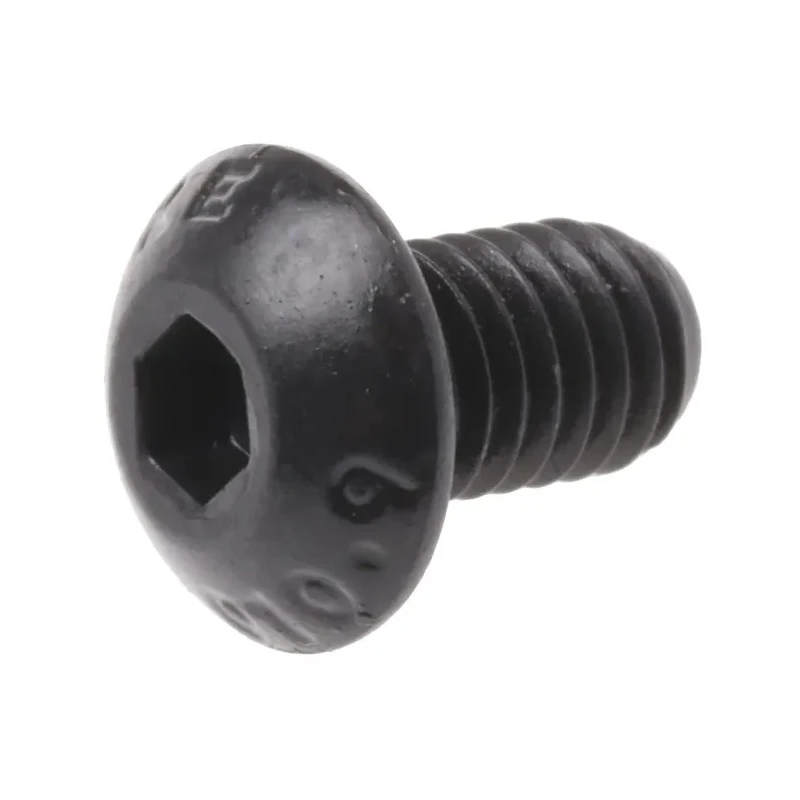 RS PRO Black Steel M5 x 8 mm Hex Socket Button Screw, Hex Drive, Grade 12.9 822-9114