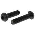 RS PRO Black Steel Hex Socket Button Screw M8 x 35 mm Grade 10.9 ISO 7380 822-9133