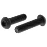 RS PRO Black Steel Hex Socket Button Screw M8 x 35 mm Grade 10.9 ISO 7380 822-9133