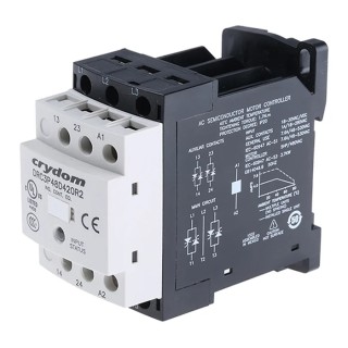 Crydom Solid State Contactor 7.6 A Load, 510 V AC Load, DIN Rail Mount, 30 V AC/DC Control DRC3P48D420R2
