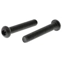 RS PRO Black Steel Hex Socket Button Screw M6 x 40 mm, Grade 10.9, Hex Drive, ISO 7380 822-9127