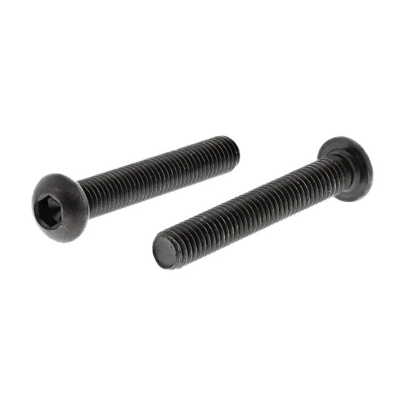 RS PRO Black Steel Hex Socket Button Screw M6 x 40 mm, Grade 10.9, Hex Drive, ISO 7380 822-9127
