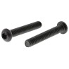RS PRO Black Steel Hex Socket Button Screw M6 x 40 mm, Grade 10.9, Hex Drive, ISO 7380 822-9127