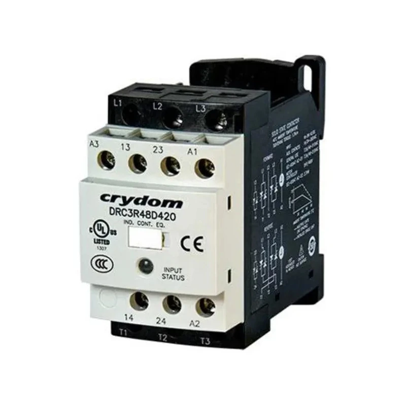 Crydom Solid State Relay 7.6 A Load 510 V AC Load DIN Rail Mount 30V AC/DC Control DRC3R48D420
