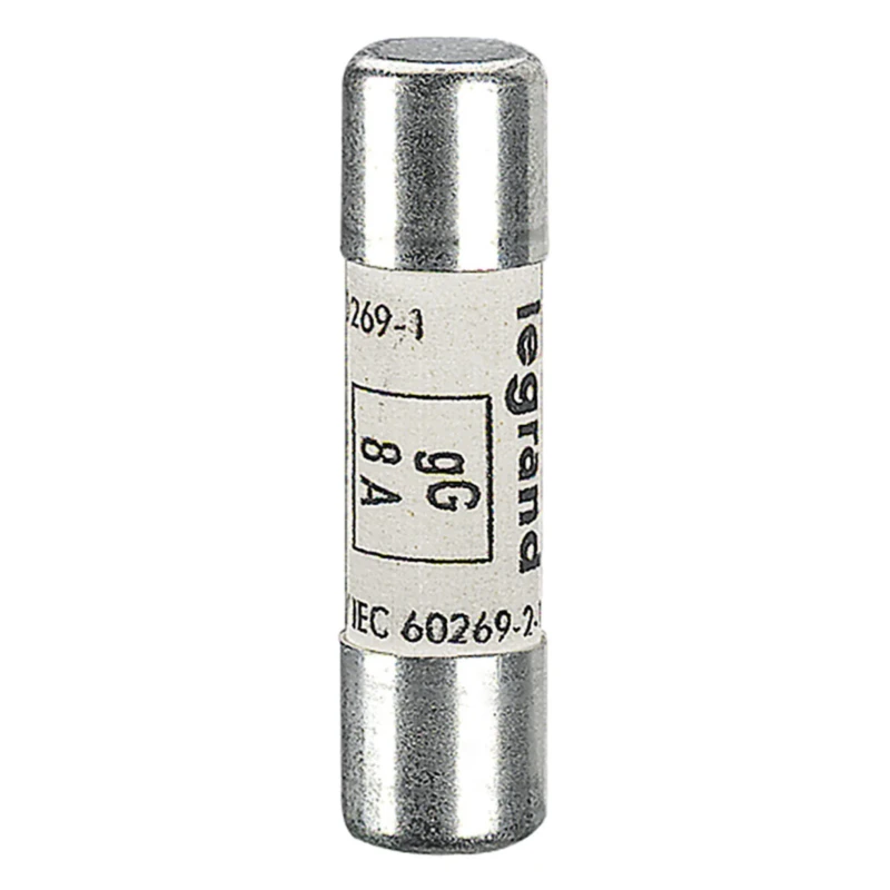 Legrand 8A Ceramic Cartridge Fuse 10 x 38 mm 500V AC 0 133 08