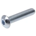 RS PRO Bright Zinc Steel Hex Socket Button Screw, Hex, M5 x 25 mm 822-9177