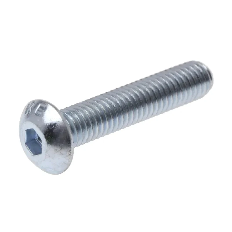 RS PRO Bright Zinc Steel Hex Socket Button Screw, Hex, M5 x 25 mm 822-9177