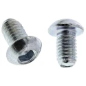 RS PRO Bright Zinc Steel Hex Socket Button Screw, Hex, M6 x 10 mm 822-9183