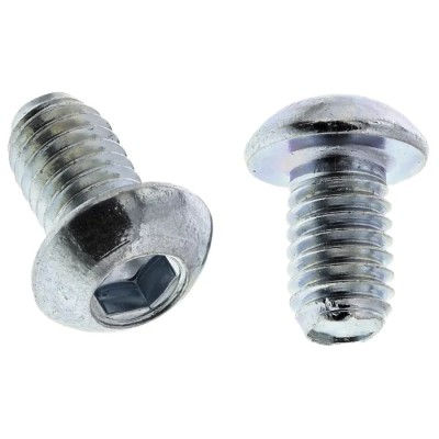 RS PRO Bright Zinc Steel Hex Socket Button Screw, Hex, M6 x 10 mm 822-9183
