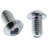 RS PRO Bright Zinc Steel Hex Socket Button Screw, Hex, M6 x 10 mm 822-9183