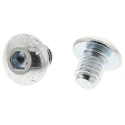 RS PRO Bright Zinc Steel Hex Socket Button Screw, Hex, M5 x 6 mm 822-9170