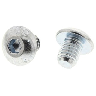 RS PRO Bright Zinc Steel Hex Socket Button Screw, Hex, M5 x 6 mm 822-9170