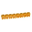 Legrand CAB 3 Pre-Printed Clip-On Cable Marker, Black Legend on Yellow for 0.15 to 1.5 mm² Wiring 0 382 71