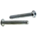 RS PRO Bright Zinc Steel Hex Socket Button Screw M5 x 35 mm 822-9186