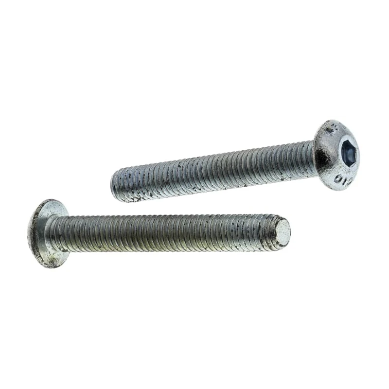 RS PRO Bright Zinc Steel Hex Socket Button Screw M5 x 35 mm 822-9186