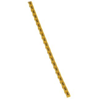 Legrand Duplix Cable Marker, 600 Pieces, Black on Yellow Background, RoHS Compliant 0 384 14