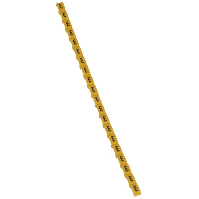 Legrand Duplix Cable Marker, 600 Pieces, Black on Yellow Background, RoHS Compliant 0 384 14