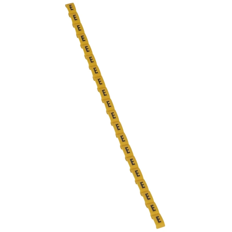 Legrand Duplix Cable Marker, 600 Pieces, Black on Yellow Background, RoHS Compliant 0 384 14
