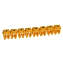 Legrand CAB 3 Clip-On Pre-Printed Cable Marker, Yellow Black Legend, for 1.5 to 6 mm² Wiring, Model 0 382 81