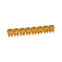 Legrand CAB 3 Clip-On Pre-Printed Cable Marker, Yellow Black Legend, for 1.5 to 6 mm² Wiring, Model 0 382 81