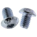 RS PRO Bright Zinc Steel Hex Socket Button Screw, Hex, M6 x 8 mm 822-9189