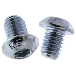 RS PRO Bright Zinc Steel Hex Socket Button Screw, Hex, M6 x 8 mm 822-9189