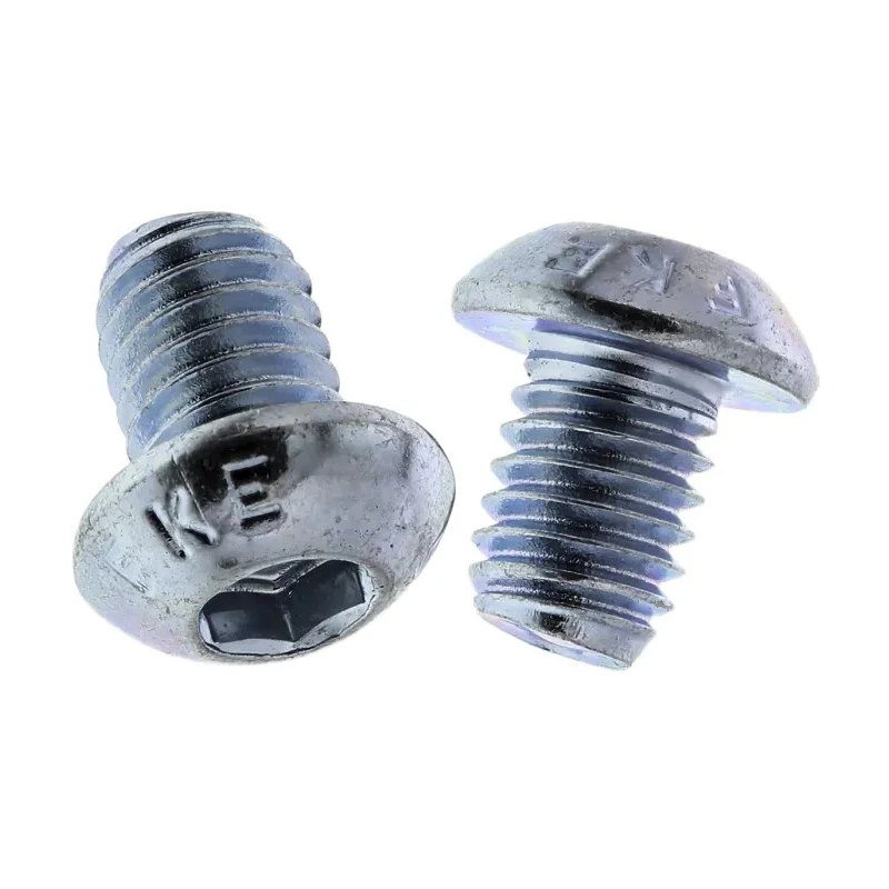 RS PRO Bright Zinc Steel Hex Socket Button Screw, Hex, M6 x 8 mm 822-9189