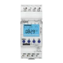 Theben Digital DIN Rail Time Switch 230V AC, Weekly Program, 84 Memory Spaces, Lithium Battery 10 Year Life Top3 TR611