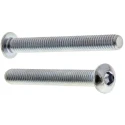 RS PRO Bright Zinc Steel Hex Socket Button Screw, Hex Drive, M6 Thread, 50 mm Length 822-9192
