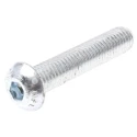RS PRO Bright Zinc Steel Hex Socket Button Screw Hex M10 x 50 mm 822-9230
