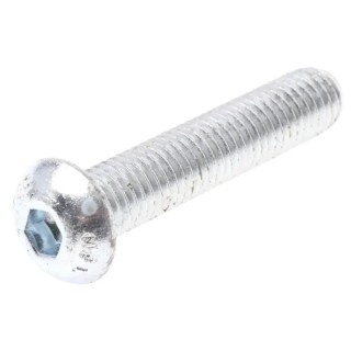 RS PRO Bright Zinc Steel Hex Socket Button Screw Hex M10 x 50 mm 822-9230