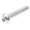 RS PRO Bright Zinc Steel Hex Socket Button Screw Hex M10 x 50 mm 822-9230