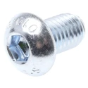 RS PRO Bright Zinc Steel Hex Socket Button Screw M12 x 20 mm ISO 7380 822-9234
