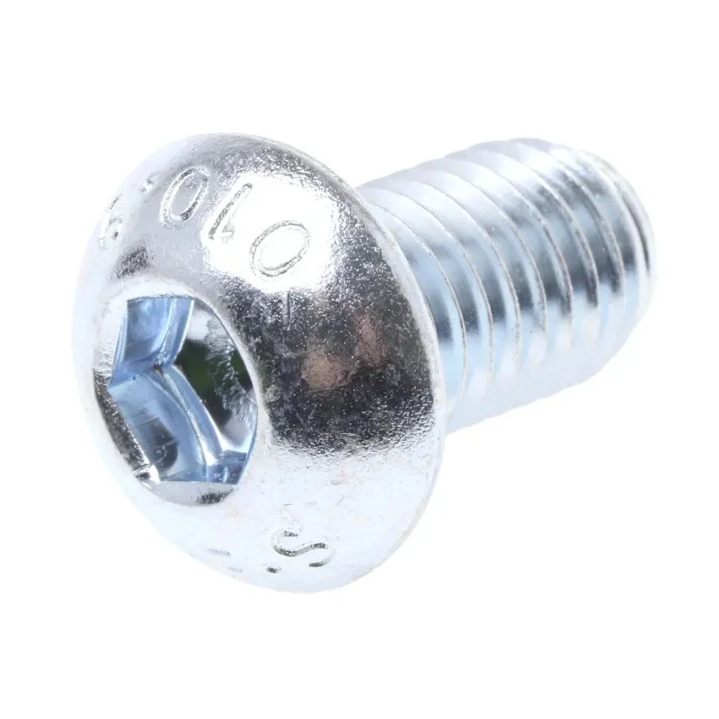 RS PRO Bright Zinc Steel Hex Socket Button Screw M12 x 20 mm ISO 7380 822-9234