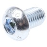 RS PRO Bright Zinc Steel Hex Socket Button Screw M12 x 20 mm ISO 7380 822-9234