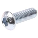 RS PRO Bright Zinc Steel Hex Socket Button Screw Thread M12 Length 35mm Hex Drive 822-9240