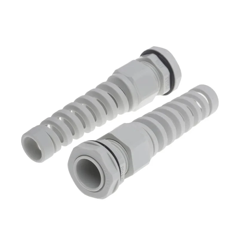 Alpha Wire Grey Polyamide 66 Cable Gland PG13.5 Thread, 6 mm Minimum, 12 mm Maximum Cable Diameter, IP68 Protection 822-9587
