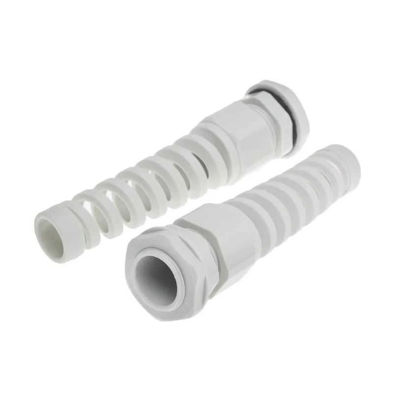 Alpha Wire Grey Polyamide 66 Cable Gland, Thread, 10 mm min. Cable Diameter, 14 mm max. Cable Diameter, IP68 Rated PG16