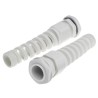 Alpha Wire Grey Polyamide 66 Cable Gland, Thread, 10 mm min. Cable Diameter, 14 mm max. Cable Diameter, IP68 Rated PG16