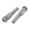 RND RS PRO Grey Polyamide 66 Cable Gland with M12 Thread, 3 mm Min., 6.5 mm Max. Cable Diameter, IP68, UL 94V-2 822-9616
