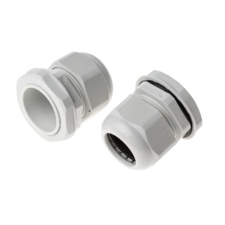 RS PRO Grey Polyamide 66 Cable Gland PG29 Thread 18mm Min. 25mm Max. IP68 PG29