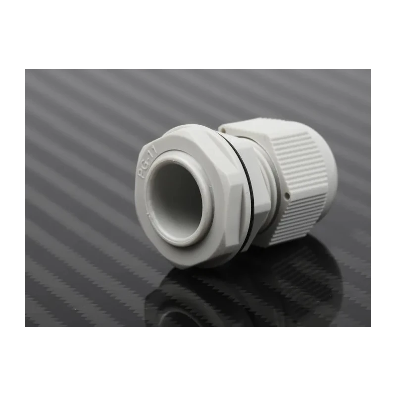 RS PRO Grey Polyamide 66 Cable Gland, PG11 Thread, 5 mm - 10 mm Cable Diameter, IP68 Protection PG11
