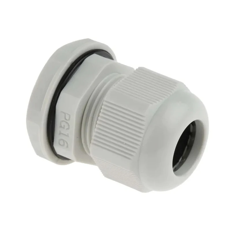 RS PRO Grey Polyamide 66 Cable Gland PG16 Thread 10 mm Min. 14 mm Max. IP68 PG16