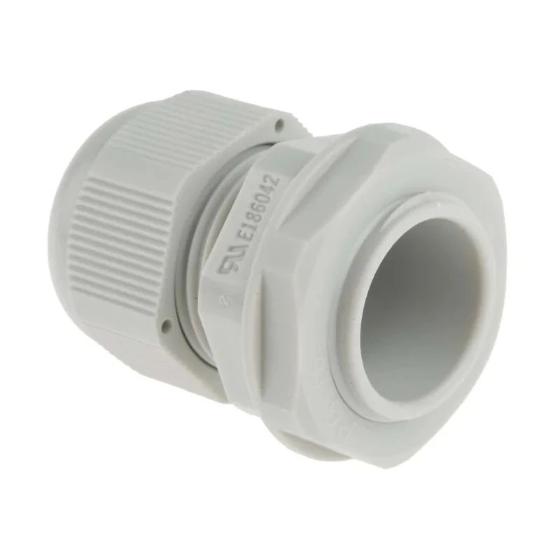 RS PRO Grey Polyamide 66 Cable Gland PG16 Thread 10 mm Min. 14 mm Max. IP68 PG16