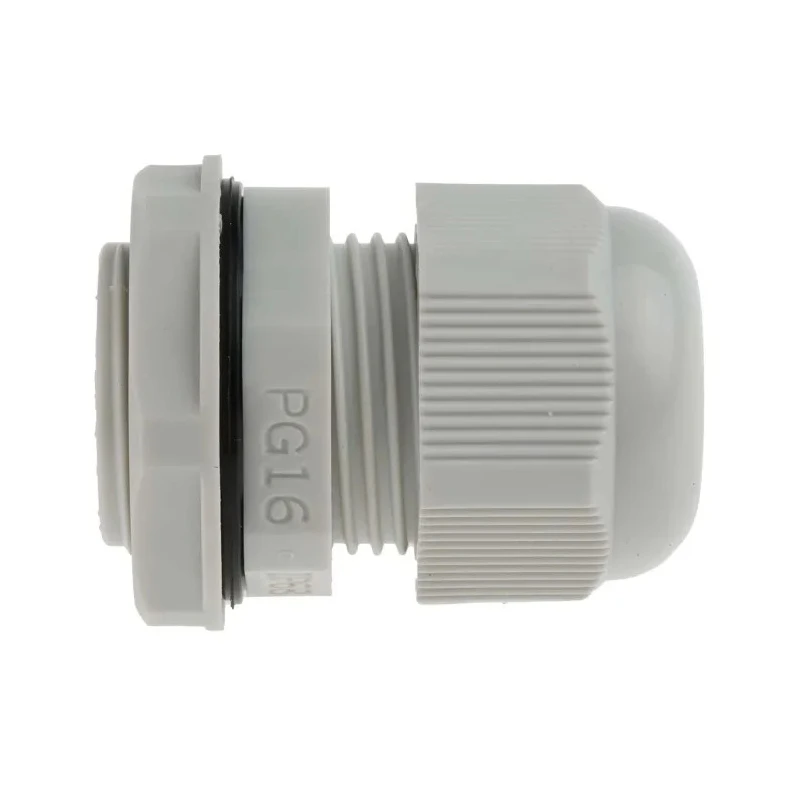 RS PRO Grey Polyamide 66 Cable Gland PG16 Thread 10 mm Min. 14 mm Max. IP68 PG16