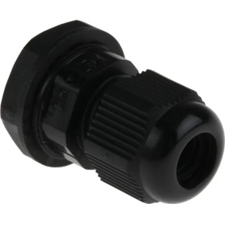 RS PRO Black Polyamide 66 Cable Gland PG7 Thread, 3.5 mm Min, 6 mm Max, IP68 822-9666