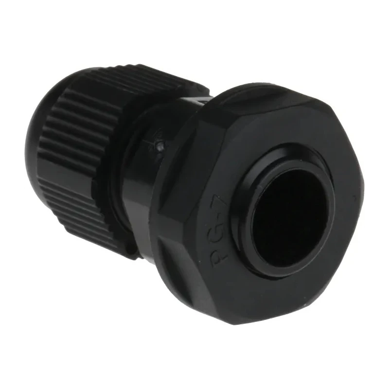 RS PRO Black Polyamide 66 Cable Gland PG7 Thread, 3.5 mm Min, 6 mm Max, IP68 822-9666