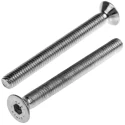 RS PRO Bright Zinc Steel Hex Socket Countersunk Screw M6 x 60 mm 10.9 Grade 822-9256