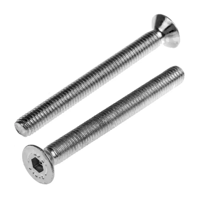 RS PRO Bright Zinc Steel Hex Socket Countersunk Screw M6 x 60 mm 10.9 Grade 822-9256