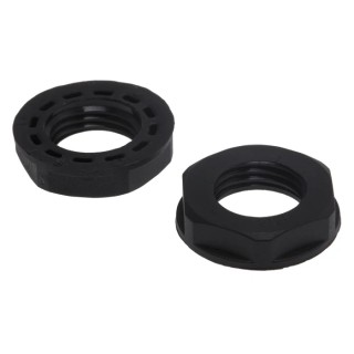 RS PRO Black Polyamide 66 Cable Gland Locknut PG7 Thread IP68 822-9713